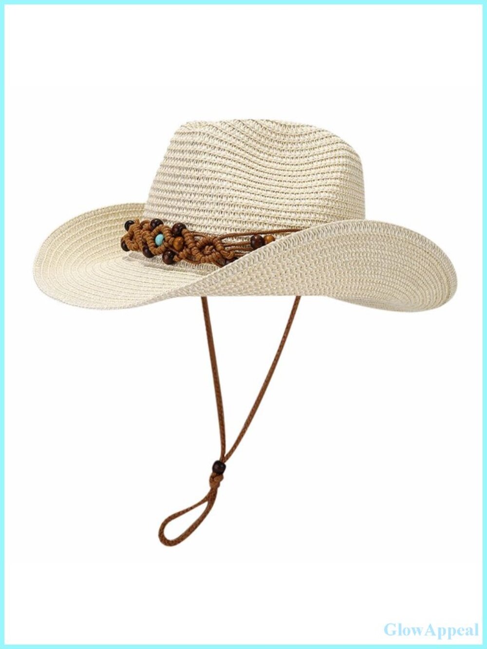 Straw Cowboy Hat Wide Brim Sun Hat Summer Western Unisex